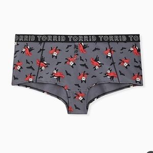 VAMPIRE PUP COTTON HENLEY BOYSHORT PANTY